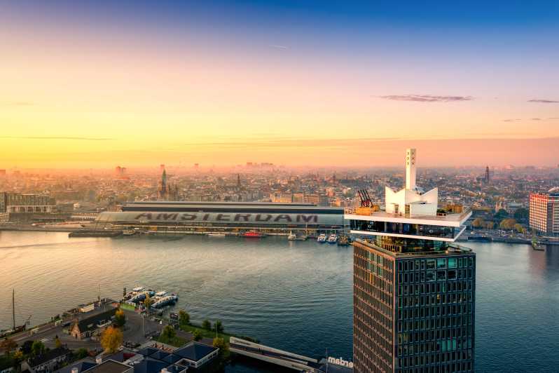 Amsterdam: A'DAM Lookout Entry Ticket with 2 Drinks - The 20 floors in 20 seconds: elevator, exhibits, and first impressions