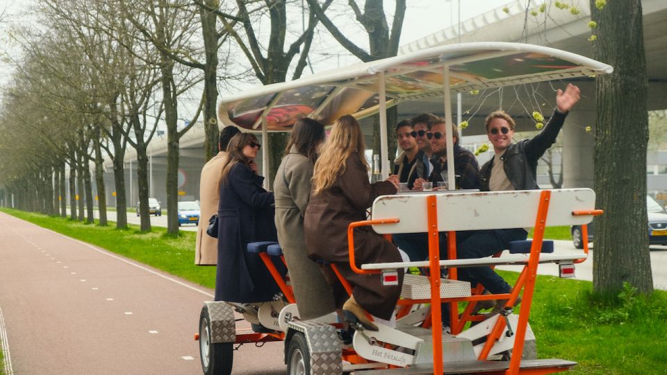 Amsterdam: Dutch Beer Bike Blast Tour with Onboard Bar - The Coffeeshop Sloterdijk Stop: Quick Shopping, Not a Long Detour