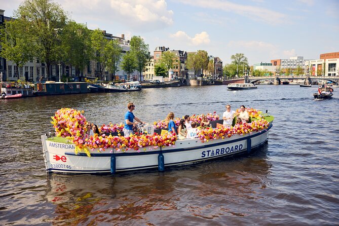 Amsterdam Flower Boat Canal Cruise with Local Guide - Stop-by-Stop: The Amstel, Herengracht, Seven Bridges, and More