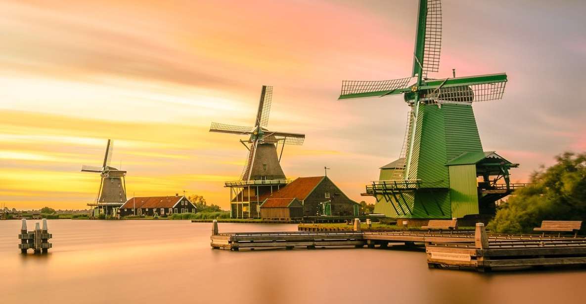 Amsterdam: Giethoorn Tour with Canal Cruise and Windmills - Zaanse Schans: windmills, wooden houses, and a guided tour + free time