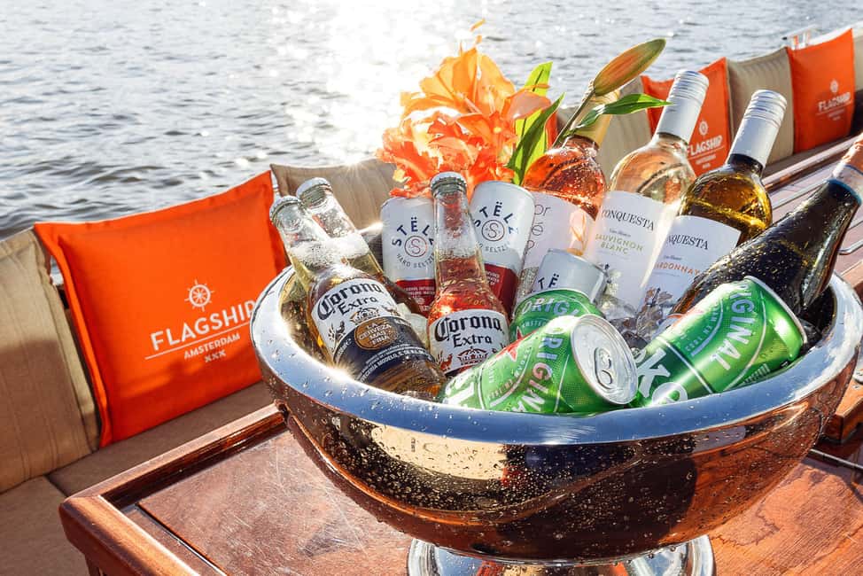 Amsterdam: Open Boat Cruise option Unlimited Drinks & Bite - Electric open-boat canal cruising, in plain terms
